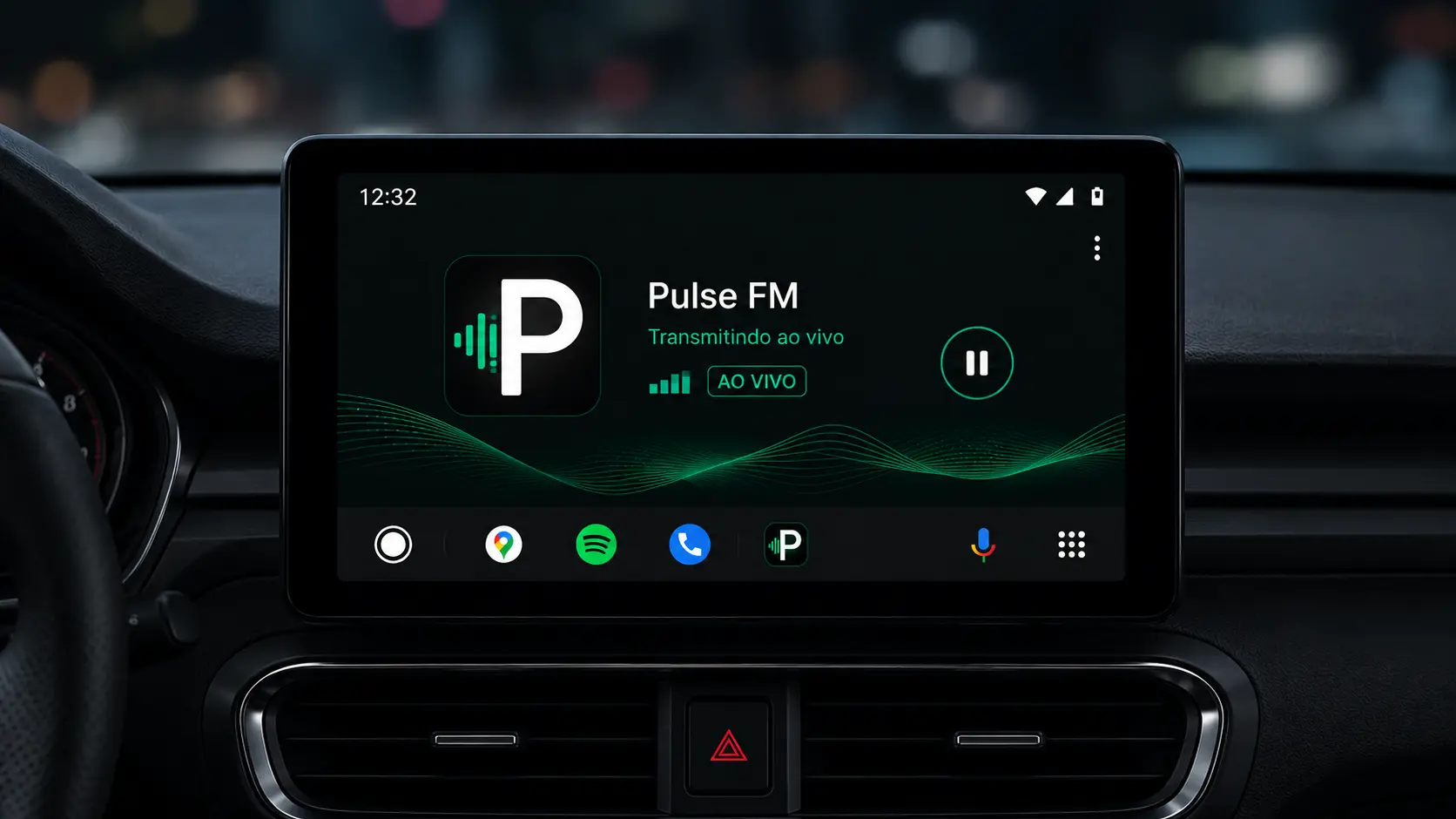 BRASCAST app on Apple CarPlay